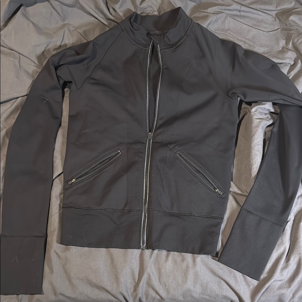 lululemon athletica Black Bomber Jacket Athletic Style